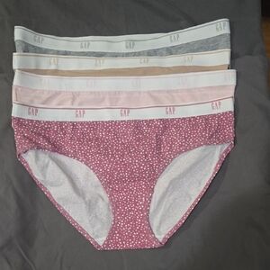 GAP Girls 5-Pack Bikini Briefs - Rose Mix (Pink, Gray, Tan, White)